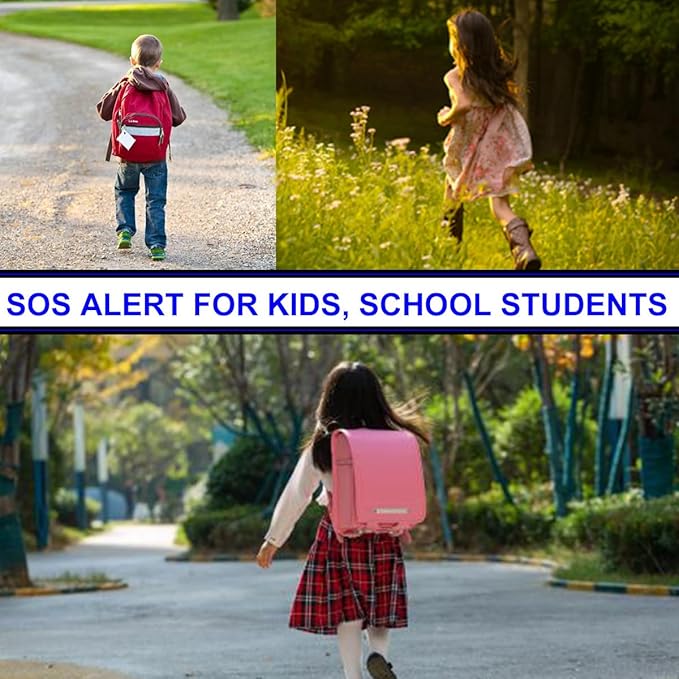 2 Pack Personal Safety Alarm 130db User-Replaceable Battery SOS Emergency Loud Sound Siren Keychain Alert for Women, College Students, Children, Night Runner, Hiking, Camp, Bear Alarm. Pink