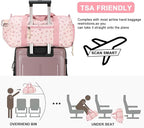BLUBOON Duffle Bag Girls Kids Cute Gym Bag with Shoes Compartment & Wet Separation Waterproof Sports Overnight Travel Bag