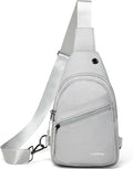 LATMAP Sling Bag For Women Faux Leather Small Casual Daypack Backpack Fanny Pack Crossbody Chest Bags Purse