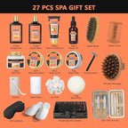 27Pcs Fathers Day Gifts Spa Gift Basket for Men - Bath and Body Gift Basket Set for Dad | Perfect Gifts for Men Christmas, Valentines Day, Birthday Gift Beard Bath Spa Gift Set for Men
