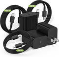 35W Super Fast Charger USBC for Samsung Galaxy S26 S25 S24 S23 S22 S21 Ultra/Plus, 3+6+10FT Type C Charger Fast Charging Cable Cord& Android Block for Tab S10 S9,iPhone 17/16/15(Pro Max/+),iPad