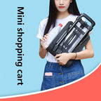 Folding Dolly Hand Truck, 110 lbs Capacity, 2 Wheel Luggage Cart, Compact and Portable for Travel, Shopping, Airport