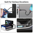 1.5ft USB C Cable, 3 Pack Short USB A to USB C Cable for iPhone 16 15, Nylon Braided 18 inch Type C Charger Cord Fast Charging for Samsung Galaxy S24 S23 S22 Note 20 10 A50 A20 Moto G LG