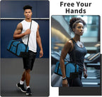 Apenze Small Gym Bag 14 inch lightweight Carry On Mini Duffel Bag for Travel Sport - Blue