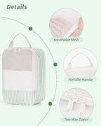 Narwey 6 Set/5 Set Compression Packing Cubes for Travel Kids Women Carry on, Packing Organizers Bag for Backpack Luggage Suitcase Duffle Bags