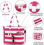 Bluboon Waterproof Beach Tote Pool Bags for Women Ladies Extra Large Carry On Bag With Wet Compartment for Weekender Travel