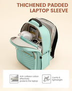 LOVEVOOK Laptop Backpack for Women with Giant Tumbler Holder 18.4 inch,Designer Travel Backpack Laptop Bag College Backpack,Quilted Work Nurse Teacher Backpack Purse Computer Bag Daypack,Taro Purple