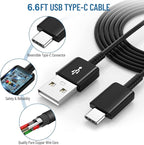 Phone Charger USB C Fast Charger Android,for Samsung Charger Type C Charger Fast Charging Block &6.6FT USB Charge Cable Cord for Samsung Galaxy S26/S25/S24/S23/S22/S21/S20/S10/S10/S10E/S9/S8,Note 8 9