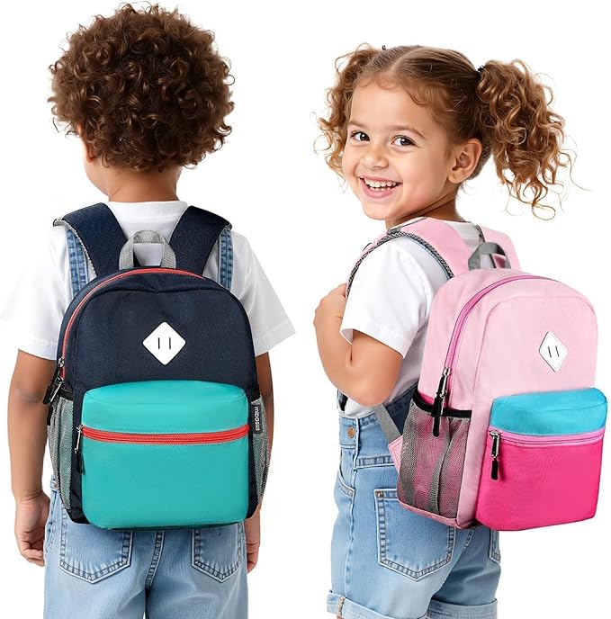 mibasies Toddler Backpack for Boys 2-4: Preschool Backpacks for Boys - Cute Kids Backpack