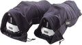 Lewis N. Clark Nylon Drawstring Travel Shoe Bags + Covers for Women & Men, 2 Pair, Charcoal/Black, 1 Pack