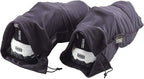 Lewis N. Clark Nylon Drawstring Travel Shoe Bags + Covers for Women & Men, 2 Pair, Charcoal/Black, 1 Pack