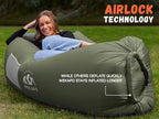 WEKAPO Inflatable Couch Air Lounger Chair - Camping & Beach Accessories, Portable Blow up Sofa for Hiking, Lawn, Indoor/Outdoor Movies & Music Festivals. Lightweight and Easy to Set Up Air Hammock