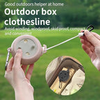 Portable Travel Clothesline Cord, Adjustable 33ft Camping Clothes line, Laundry Drying Rope for Hotel Trip,Camping,Backyard,Outdoor/Indoor, Grey