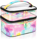 Cosmetic Bag Makeup Bag Travel Cosmetic Bags for Women Makeup bags Cases Portable Waterproof Foldable (Tie-Dye)