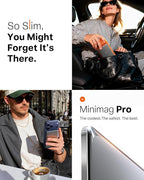 TORRAS MiniMag Pro Power Bank, Ultra Slim Semi Solid-State Portable Charger, Wireless 5,000mAh Magnetic Battery Pack for iPhone 17/16/15/14/13/12, Fast Charging, Infinite Grey