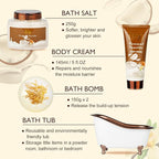 Mothers Day Gifts for Mom, Gifts for Women, 7-Piece Coconut Vanilla Bath and Body Gift Set, Spa Kit | Spa Gifts for Valentines Day, Fathers Day, Birthday, Christmas Gift, All Occasion Gift