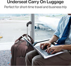 Hanke Expandable Underseat Carry on Luggage for Airplanes,Small Rolling Softside Suitcase Travel Luggage Personal Item Bag,Lightweight luggage bags for travel,Coffee,16-Inch