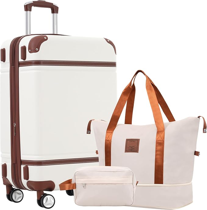 Merax Luggage Set 28 IN Hardside Suitcase with Duffel Bags Luggage with Spinner Wheels