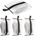 Shoe Travel Bags for Luggage, 4 Pack Waterproof Portable Travel Shoe Bags with Zipper and Handle for Organizer, Reusable Shoes Bag for Gym for Men Women