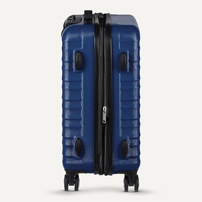 AmazonBasics 68 cm Navy Blue Hardsided Check-In Trolley