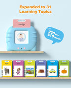 Airbition 510 Words, Talking Flash Cards for Toddler 1 2 3 4 Year Olds, Language Learning Toys, Pocket Speech Therapy Toys, Montessori Tools with 31 Themes, Children's Sensory Device