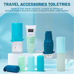 Mrsdry Bottle Covers for Travel, Leak Proofing, Travel Size Container Silicone toiletry sleeves, Leak Locks Travel Accessories for Shampoo Wash Body Bottles and other beauty and personal care(8pcs)