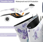 Color Coated Sun Umbrella UV Protection Compact Folding Windproof Parasols Travel Auto Open Close Shade Blocking UV