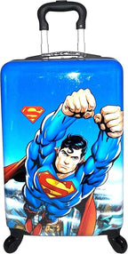 Fast Forward Superman Kids Luggage 20" Hard-Side Carry-On Spinner Luggage