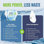 Eco-Friendly Travel Size Laundry Detergent Sheets - 10 Loads Ultra Concentrated, Stain-Fighting Enzymes & Plant Powered, Compact Washer Sheets, Pocket Friendly, Hot/Cold Cycles, Tough on Stains & Odor
