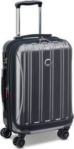 DELSEY PARIS Helium Aero Hardside Expandable Luggage with Spinner Wheels, Titanium, Carry-On 19 Inch