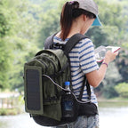 Solar Backpack 7W Solar Panel Charge for Cell Phones and 5V Device Power Supply
