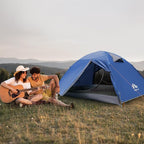 Night Cat 2-Persons Backpacking Tent: Waterproof Lightweight Camping Tent for Two People Hiking Outdoor Mountain with Aluminum Poles and Rainfly Green
