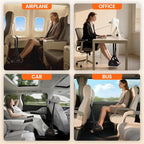 ErGear Airplane Foot Hammock with Wide Hardboard Support, Foot Hammock for Plane Travel with Extended Adjustment Strap, Portable Airplane Foot Rest Travel Essentials for Long Flight