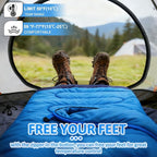 oaskys Camping Sleeping Bag - 3 Season Warm & Cool Weather - Summer Spring Fall Lightweight Waterproof for Adults Kids - Camping Gear Equipment, Traveling, and Outdoors