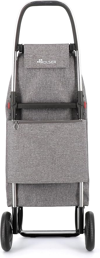 ROLSER I-Max Tweed 2 Wheel Foldable Shopping Trolley - Gray