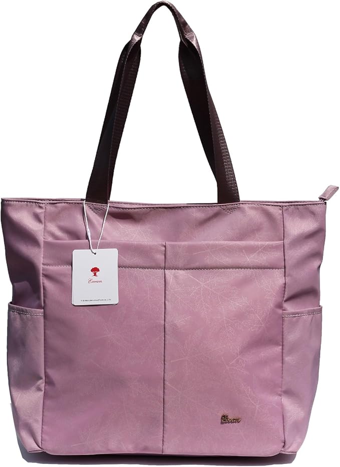 ESVAN Original Floral Tote Bag Large Shoulder Bag with Multi Pockets for Gym Travel Beach Daily Bags