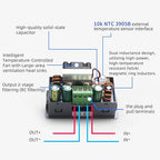 SK150 DC Buck Boost Power Converter 6-36V to 0-36V, 150W Voltage DC Adjustable Power Supply Module with Display