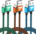 Aioneus iPhone Charger Cord 3ft 3Pack MFi Certified Lightning Cable Fast Charging Nylon Braided Phone Charger Cable Compatible with iPhone 14 13 Pro 12 Pro 11 Pro Xs Max Xr 8 7Plus SE