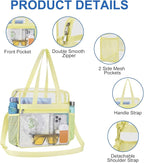 USPECLARE Clear Bag for Stadium Events,Transparent Bag for Work Sports Games Concerts Travel Gym