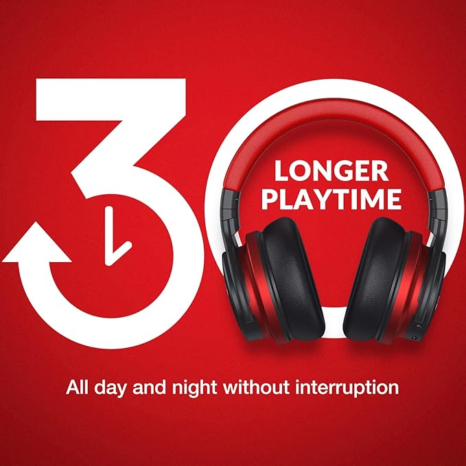 Million Sold Classic E7 Active Noise Cancelling Headphones with Upgraded HD Sound, Wireless Bluetooth Headphones Over The Ear Unequaled Comfort, Vivid Deep Bass, for Home Office Travel Birthday Gift