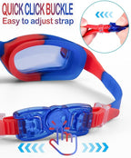 Aegend Swim Goggles for Kids Youth 3-14 Anti-Fog Anti-UV Comfort Fit Goggles for Swimming