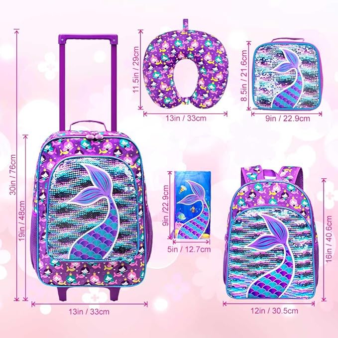 Kids Suitcase with Wheels for Girls and Boys, Rolling Carry on Luggage for Toddler Children