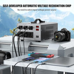 5000W Voltage Converter Transformer Step Up/Down 110V/120V to 220V/240V, Auto Voltage Recognition, Heavy Duty Power Converter with 6 Outlets, LCD Display & Circuit Breaker for Home, International Use