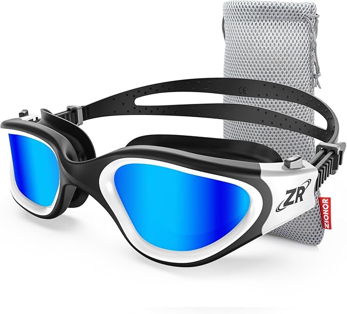 ZIONOR Swim Goggles, Upgraded G1 Polarized Swimming Goggles Anti-Fog for Adult Men Women