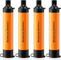 Membrane Solutions Straw Water Filter S1, NSF/ANSI 42&372&401 certificated, Survival Filtration Portable Gear, Emergency Preparedness, Supply for Drinking Hiking Camping Team Family Outing