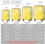 Reginary 8 Pieces Clear Luggage Cover PVC Waterproof Suitcase Cover Protector for Luggage Spinner Wheels Suitcase(20 Inches, 24 Inches, 28 Inches, 30 Inches)