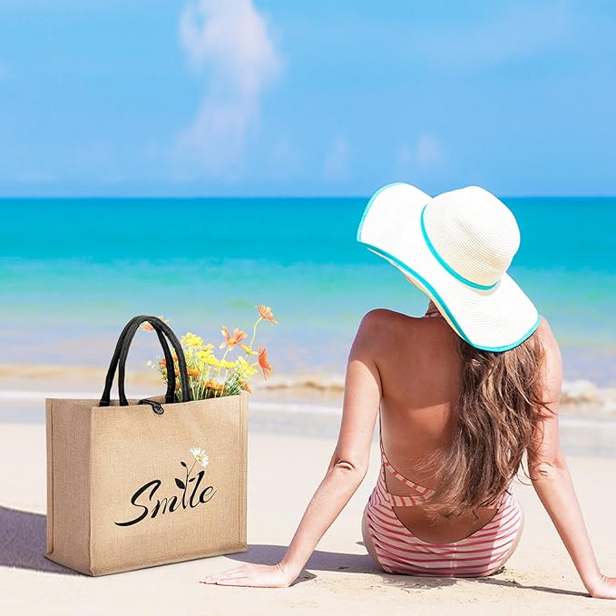 Trifabricy Beach Bag, Large Beach Bag for Women, Woven Straw Beach Tote Bag Waterproof, Weaving Swim Gym Shopping Travel Bag