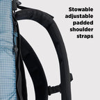 Topo Designs Global Travel Bag 30-40 Liter - Carry-on Compliant Versatile Pack, 3 Carry Options, External Laptop Sleeve (Eco-Friendly, 30L, Apex Pond Blue)