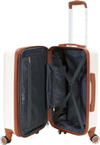 Rockland Palm Beach Hardside 2 Piece ABS Luggage Set, (20"/27"), Ivory