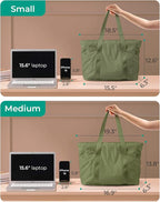 BAGSMART Tote Bag for Women, Tote Bag with Zipper Work Tote with Compartments Nurse Shoulder Hanbag for Travel, Gym